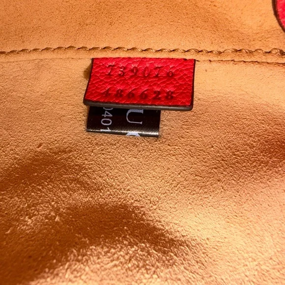 GUCCI SHOULDER BAG Pink Leather Women's Bag - Picture 8 of 10